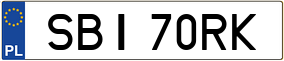 Trailer License Plate
